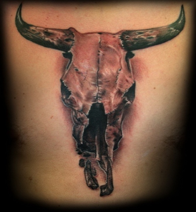 13-bull-skull-tattoo