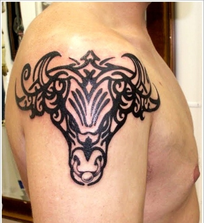 18-bull-tattoo-tribal
