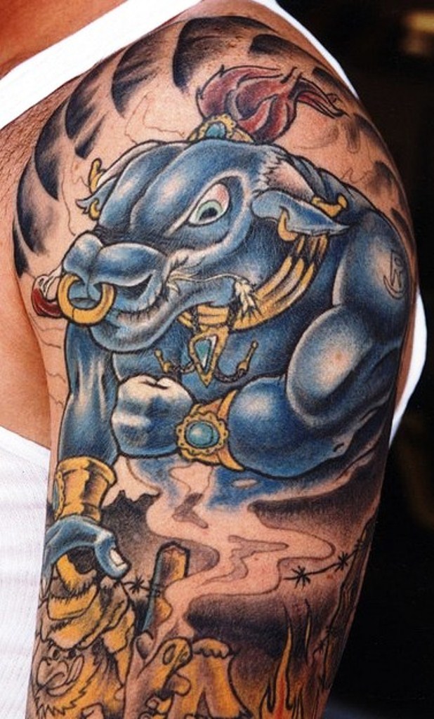 23-japanese-bull-tattoo