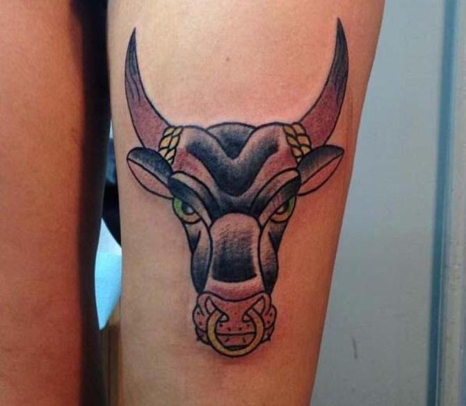 26-old-school-bull-tattoo