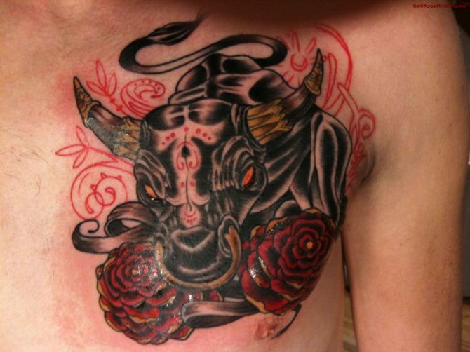 45-wild-bull-tattoo