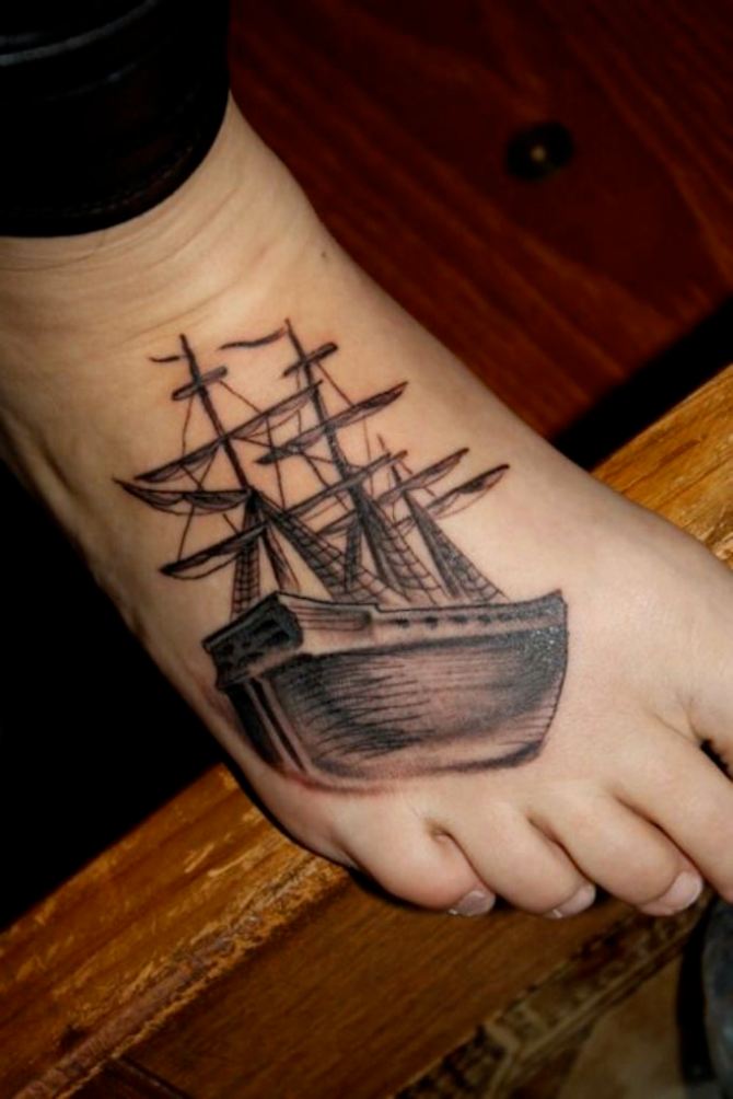 26-small-ship-tattoo-leg