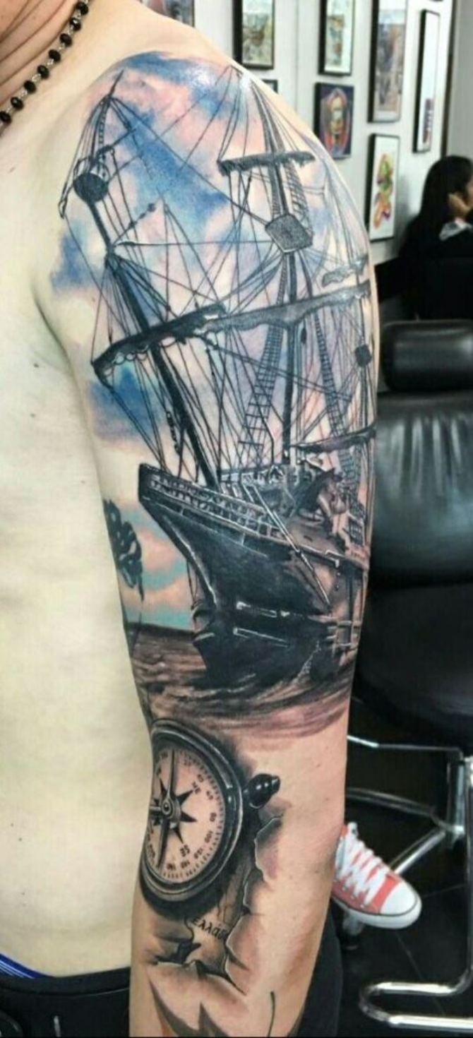 27-spanish-ship-tattoo