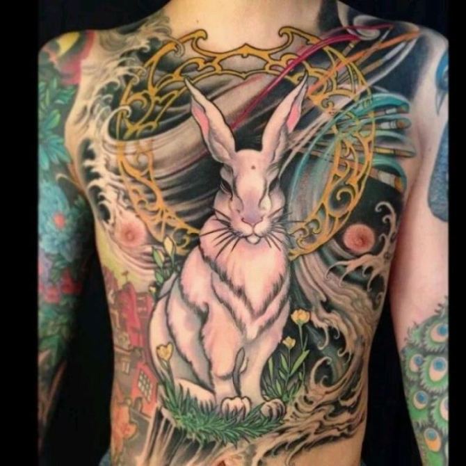 03 Japanese Rabbit Tattoo - 30 Rabbit Tattoos