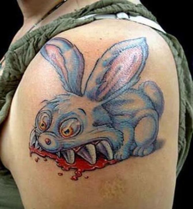 04 Killer Rabbit Tattoo - 30 Rabbit Tattoos