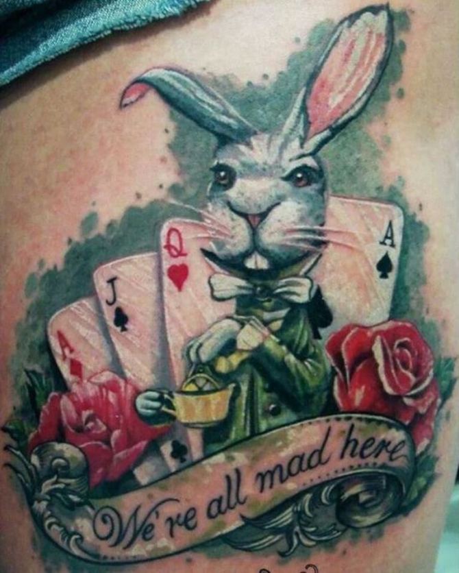23 Old Rabbit Tattoo - 30 Rabbit Tattoos