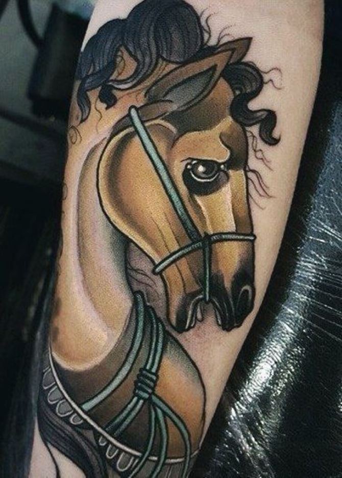 01 Abstract Horse Tattoo - 20 Horse Tattoos