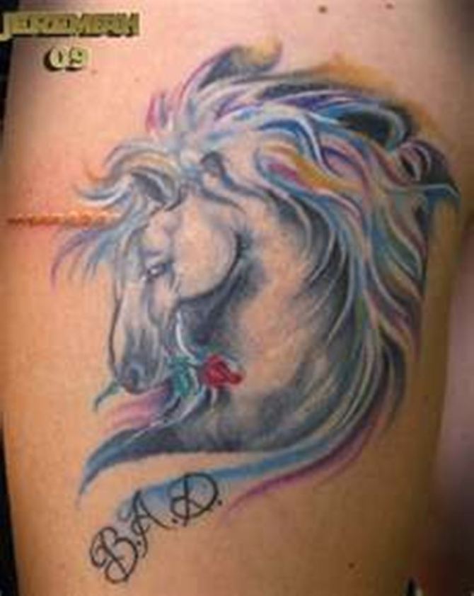 13 Horse Tattoo Head - 20 Horse Tattoos