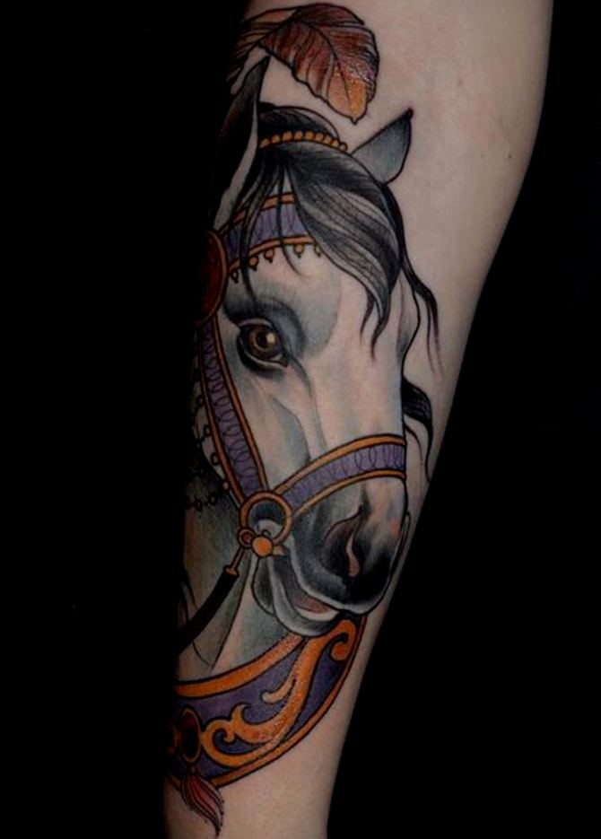 19 Indian Horse Tattoo - 20 Horse Tattoos