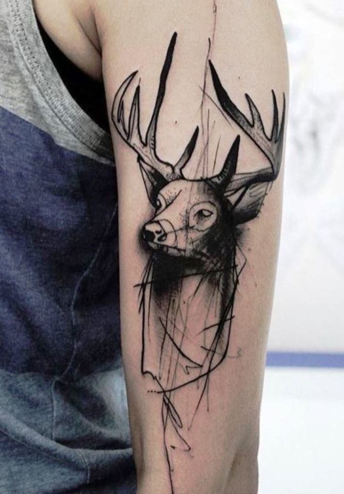 27 Stag Deer Tattoo - 30 Deer Tattoos