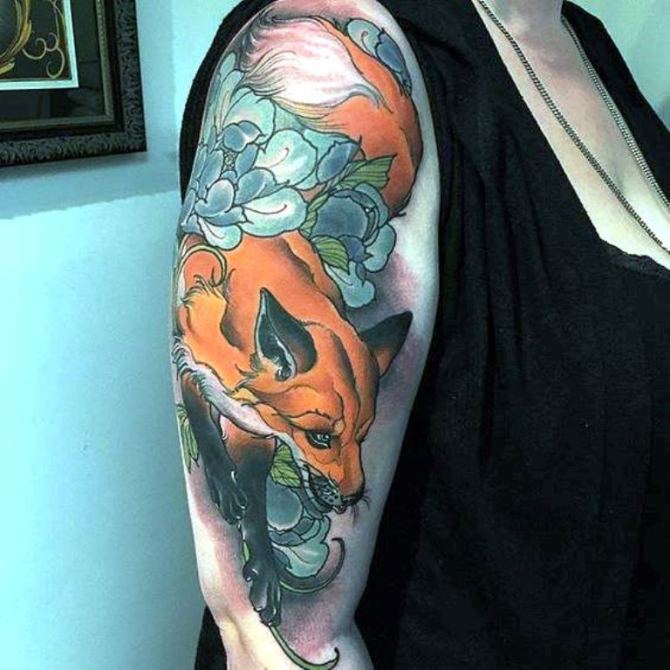 05 Fox Arm Tattoo - 30 Fox Tattoos