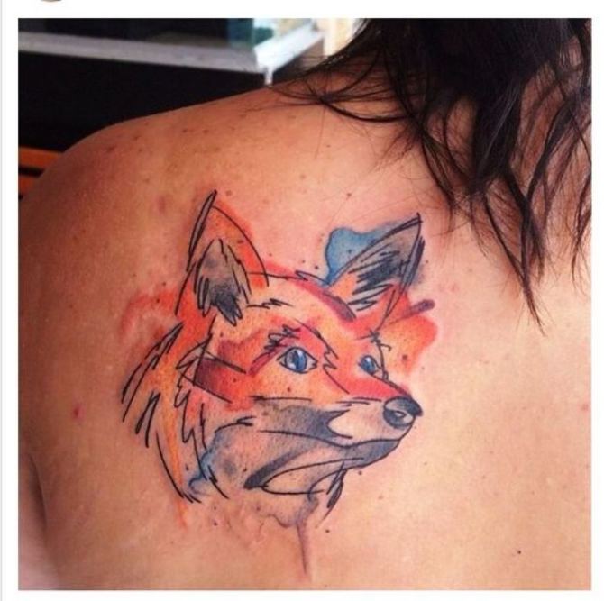 09 Fox Head Tattoo Designs - 30 Fox Tattoos