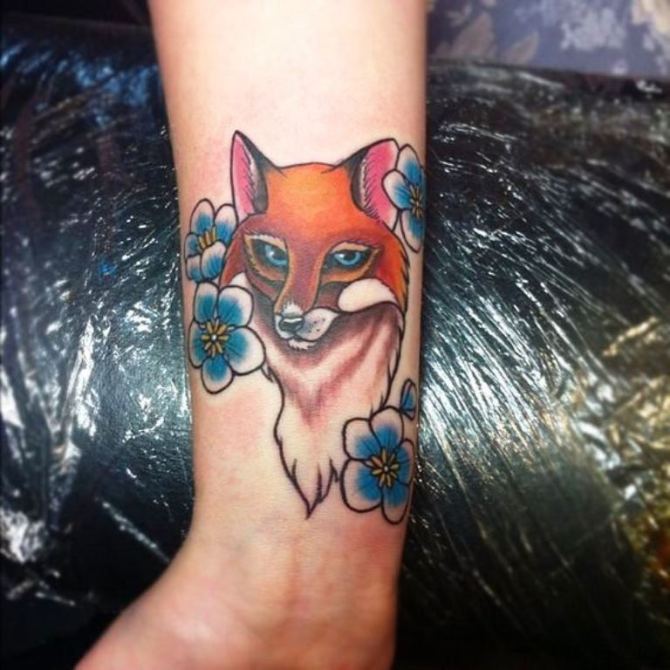 22 Fox Wrist Tattoo - 30 Fox Tattoos
