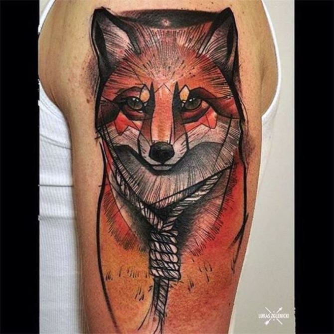30 Tribal Fox Tattoo - 30 Fox Tattoos