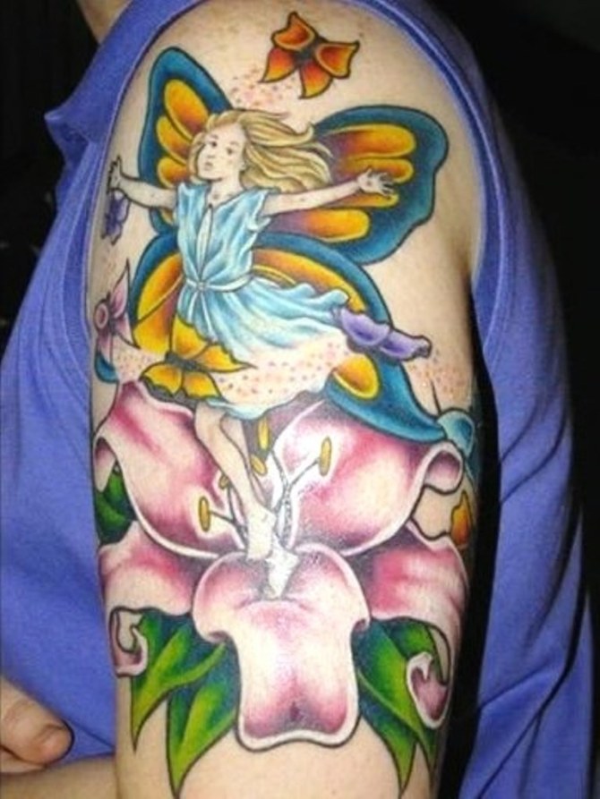 Flower Tattoo on Arm
