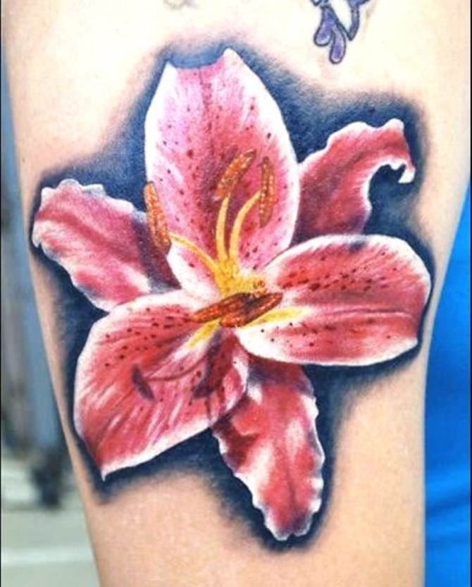 Stargazer Lily Tattoo