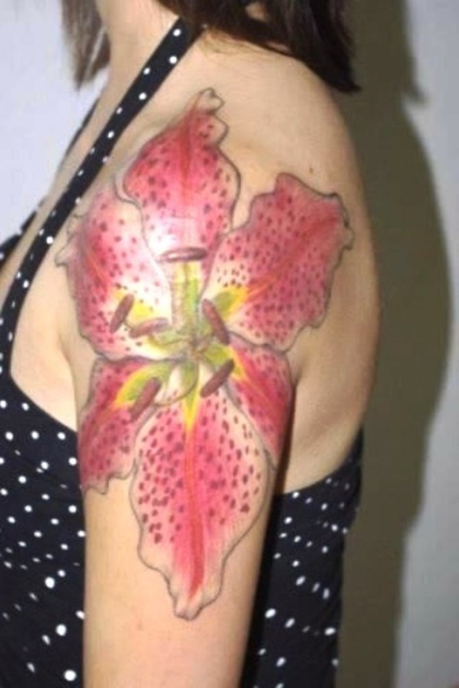 Lily Cover up Tattoo