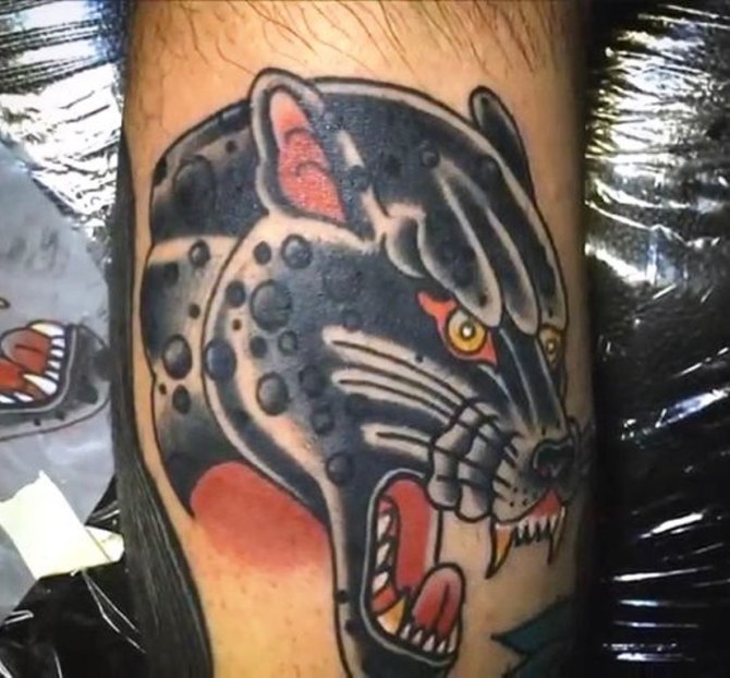 Black Jaguar Tattoo for Men