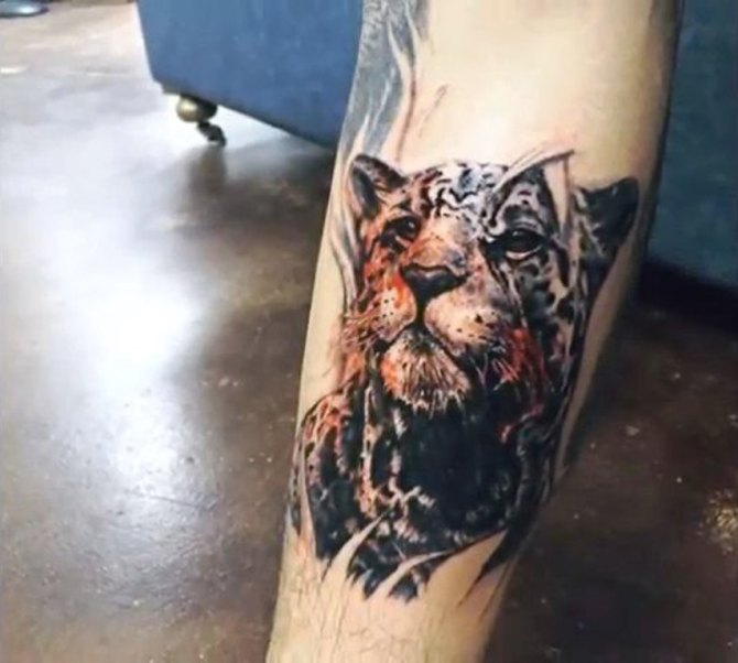 Jaguar Head Tattoo