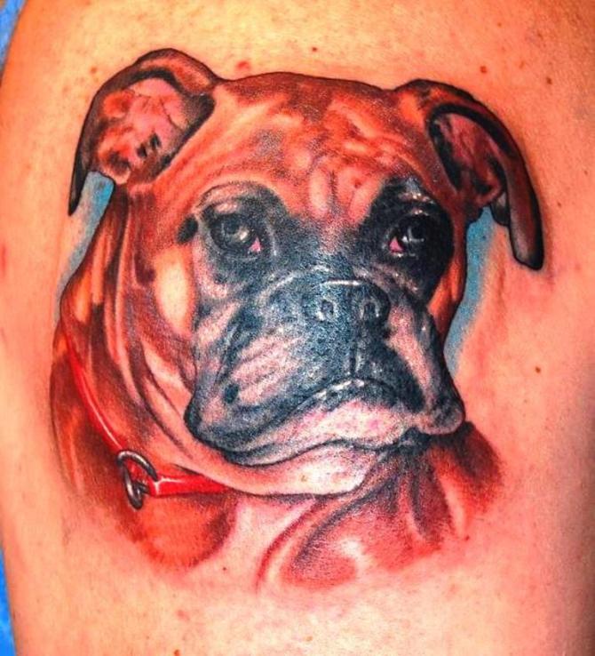 Boxer Tattoo Dog