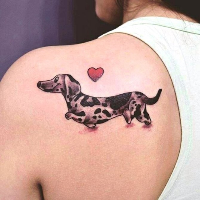 Sausage Dog Tattoo