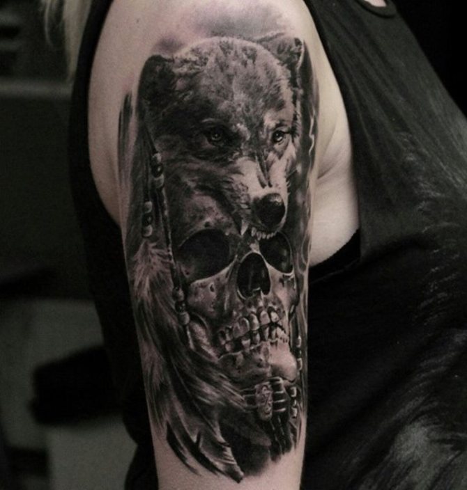 Dark Wolf Tattoo