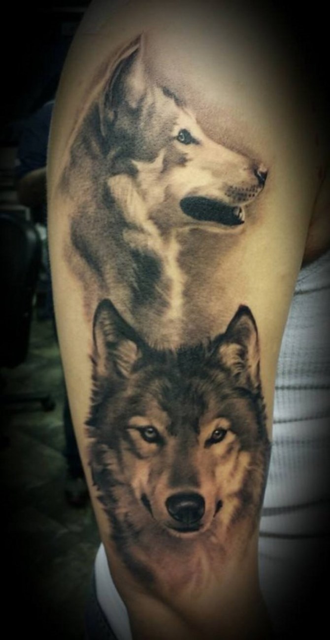 Forearm Wolf Tattoo