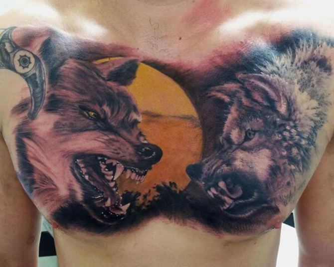 Fierce Wolf Tattoo