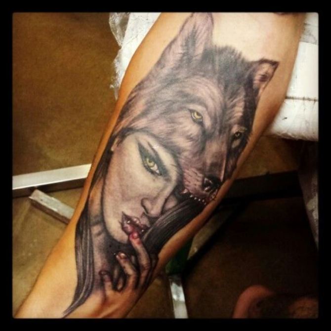 She Wolf Tattoo