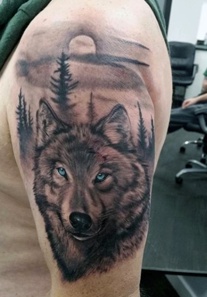 Tattoo of Wolf