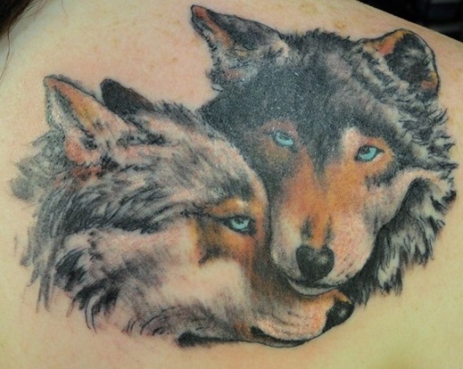 Wolf Love Tattoo