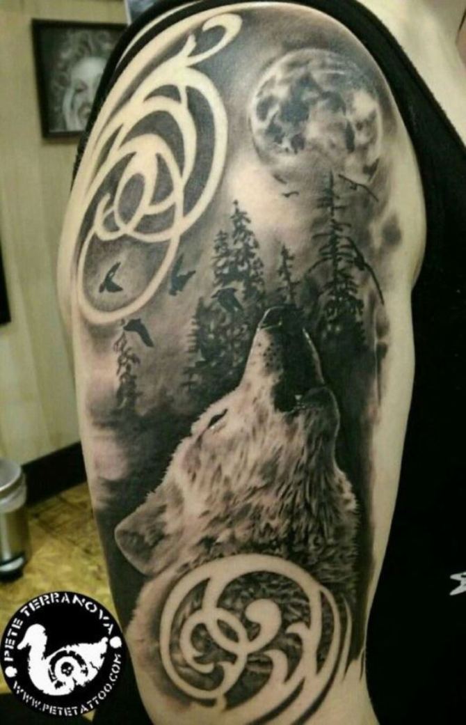 Wolf Tattoo Forearm