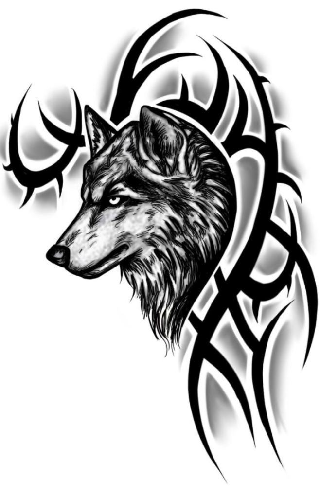 Wolf Tattoo Sketches