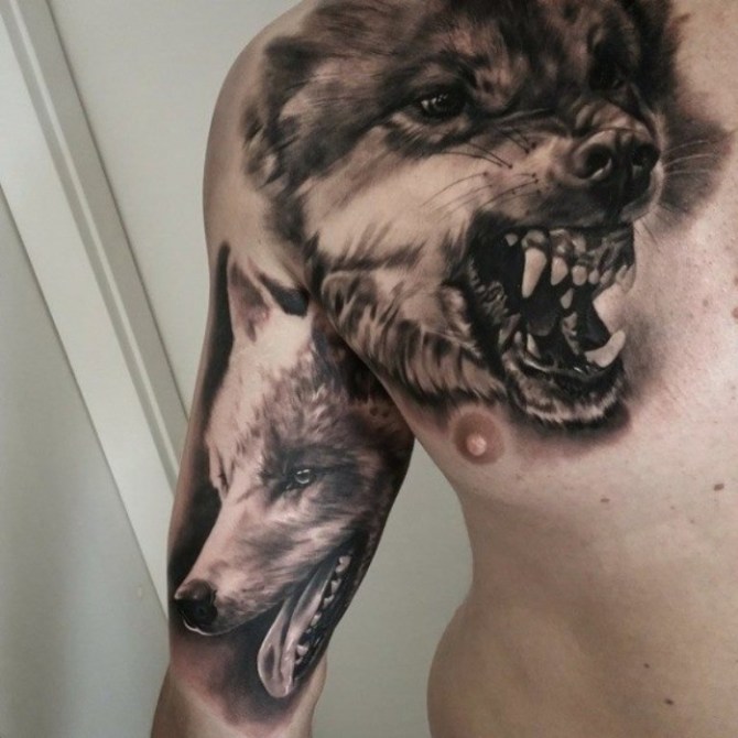 Wolf Tattoo Vorlage