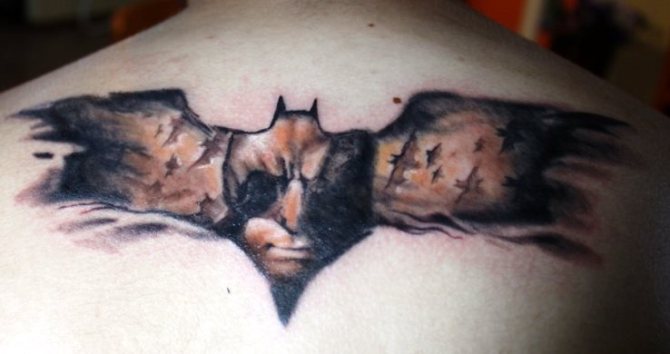 Bat Symbol Tattoo