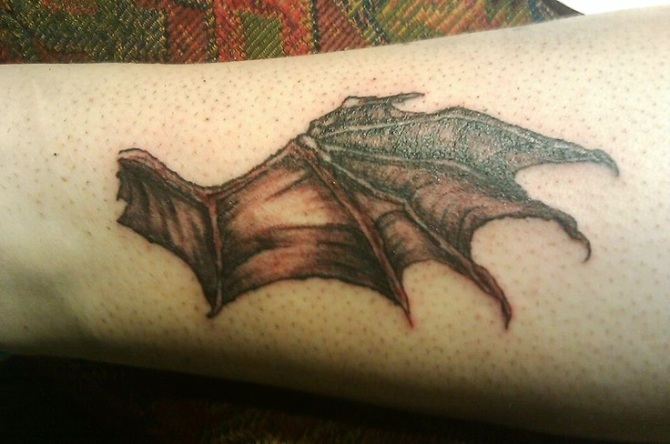 Bat Wing Tattoo