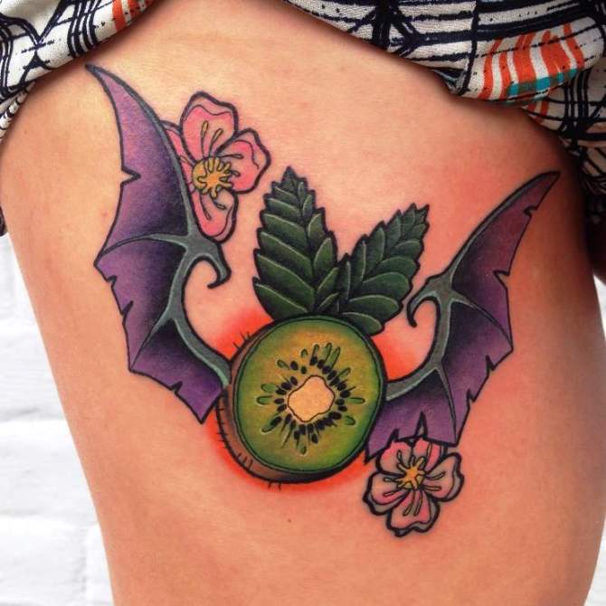 Fruit Bat Tattoo