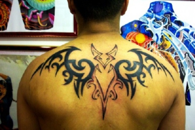 Tribal Bat Tattoo