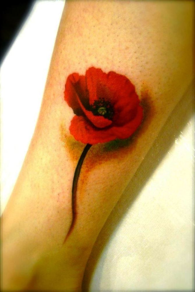 Hawaiian Flower Tattoo