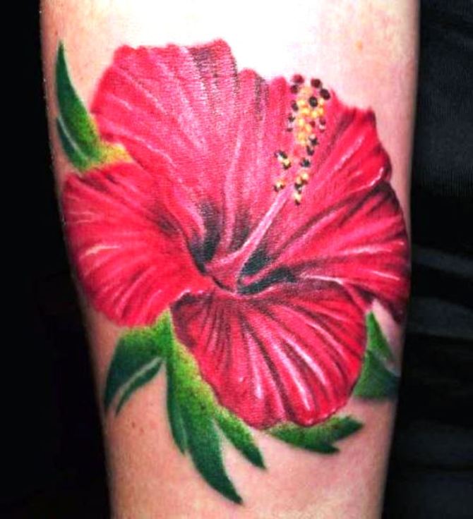 Hibiscus Flower Tattoo