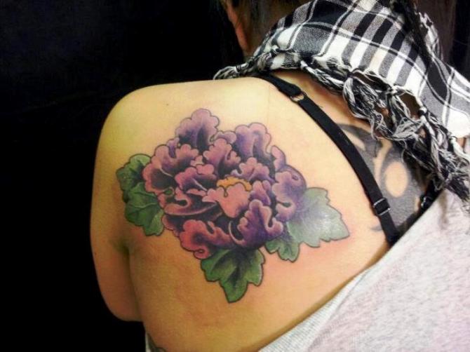 Traditional Peony Tattoo - Peony Tattoos <3 <3