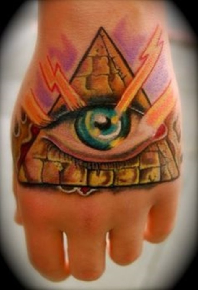 Tattoo on Hand - 20+ Pyramid Tattoos <3 <3