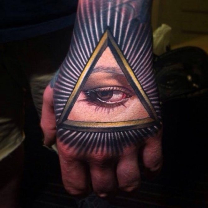 Eye Tattoo on Wrist - 20+ Pyramid Tattoos <3 <3