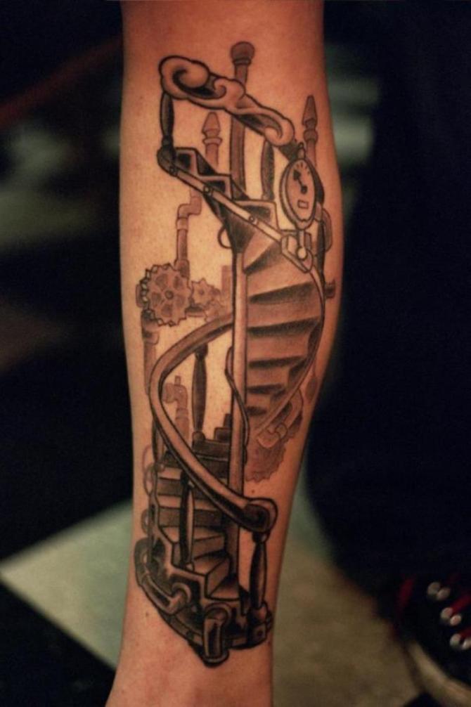  Spiral Staircase Tattoo - 30+ Spiral Tattoos <3 <3