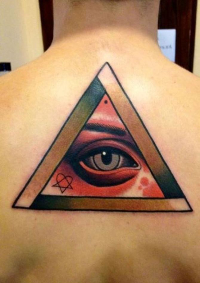  Triangle with Eye Tattoo - 40+ Triangle Tattoos <3 <3