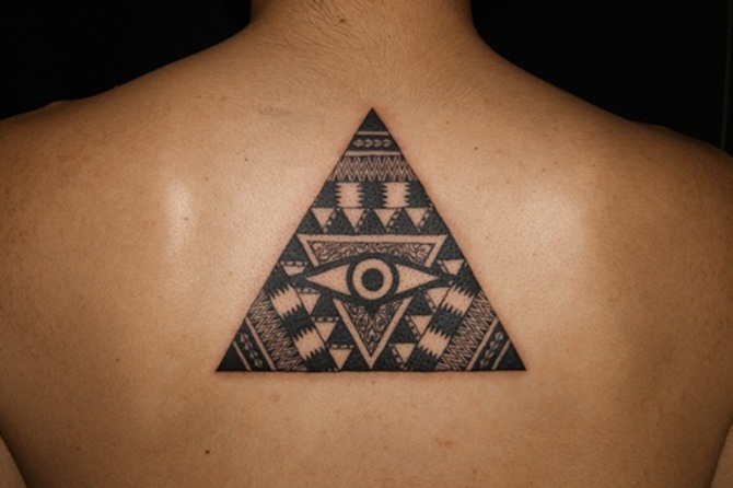Geometric Pattern Tattoo - 40+ Triangle Tattoos <3 <3