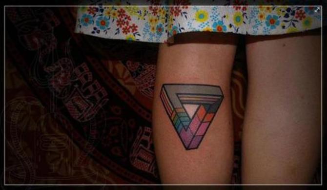  Inverted Triangle Tattoo - 40+ Triangle Tattoos <3 <3