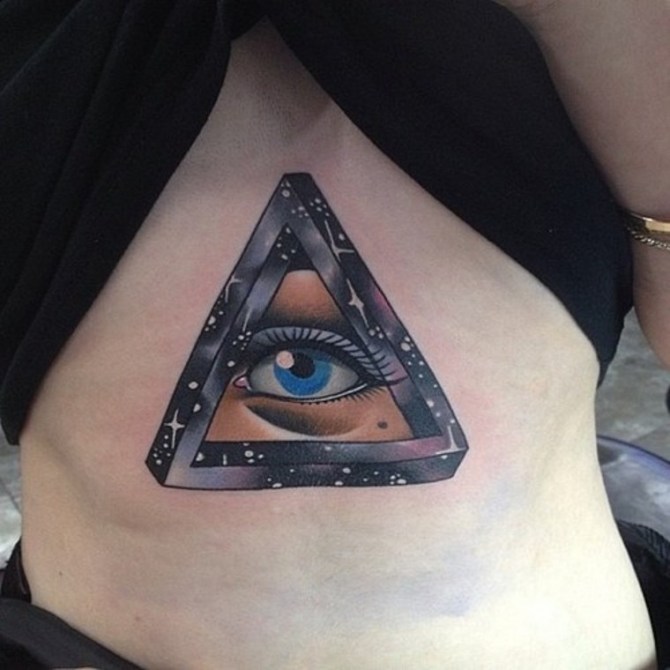 Eye in Triangle Tattoo - 40+ Triangle Tattoos <3 <3