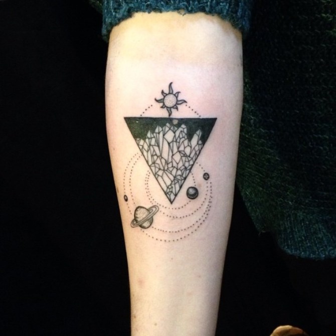 Triangle Tattoo - 40+ Triangle Tattoos <3 <3