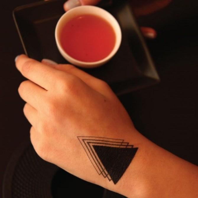 Triangles Hand Tattoo - 40+ Triangle Tattoos <3 <3